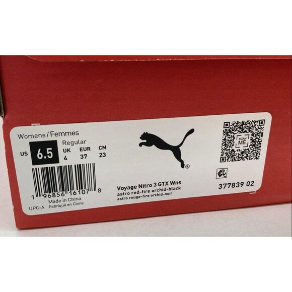 Women's Puma Voyage Nitro 3 GTX Astro Red Running Shoes Size 6.5 - Picture 2 of 6